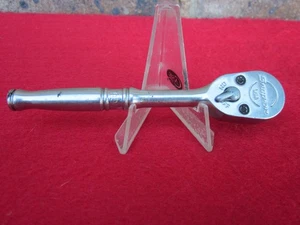 Snap On Tools Standard Handle Chrome Ratchet USA 1/4” Drive 4-1/2”  T936 - Picture 1 of 6