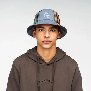 Kangol Work Leisure Rev Casual Reversible Bucket Hat Blue Size Small NWT $80 - Picture 1 of 10