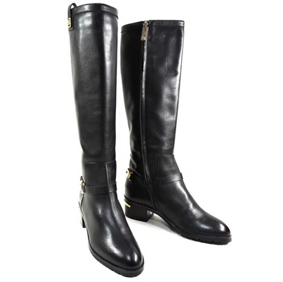 BOTAS ALTAS BALDININI 🇮🇹 MUJER NEGRAS CUERO SUAVE COMODIDAD MODA Foto 1 de 4