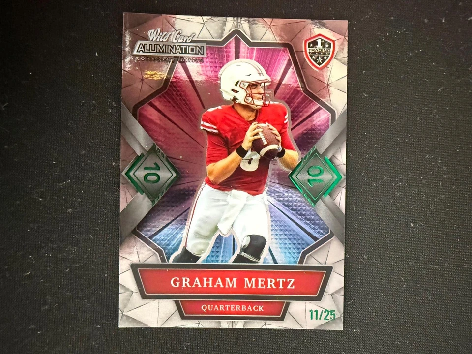 Graham Mertz 2021 Wild Card Alumination 11/25 Wisconsin Badgers D42 - Image 1 of 1