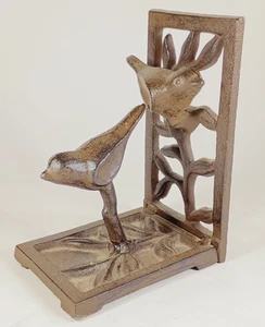 1 Vintage Cast Iron Perching Birds Bookend. - Picture 1 of 6