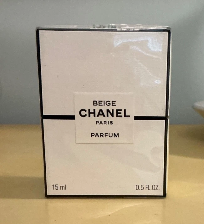 BOTELLA DE PERFUME CHANEL BEIGE PERFUME PURO TAMAÑO COMPLETO AL POR MENOR NUEVA EN CAJA Descontinuada Foto 1 de 3