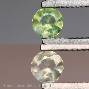 ๐ 0.15ct 3mm Round Natural Green Alexandrite - Russia Gemstone - Picture 1 of 6