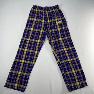 LSU Tigers Flannel Sleep Pants Womens Medium NCAA Drawstring University - Picture 1 of 9
