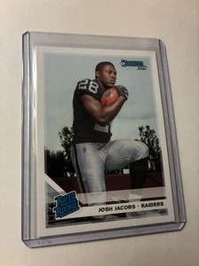 2019 Panini Donruss #308 Josh Jacobs RATED ROOKIE RC LA RAIDERS - Bild 1 von 2