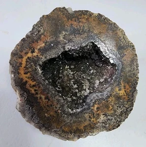 Geoda de coco Choyas de cuarzo ahumado media muestra de 3" - Imagen 1 de 4