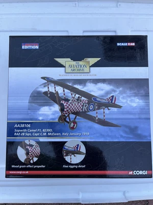 CORGI: SOPWITH CAMEL F.1 D8239-CAPTAN C.M. Mc EWEN,  "AA38106" 1:48 - Image 1 of 4