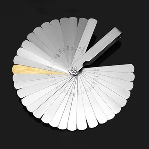 Feeler Gauge Set 10-32 Pcs Stainless Steel Foldable Feeler Gauges Measuring Tool - Picture 1 of 27