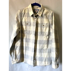 LL Bean Hemd Damen S leicht kariert Flanell Knopfleiste Freizeit 100% Baumwolle - Bild 1 von 10