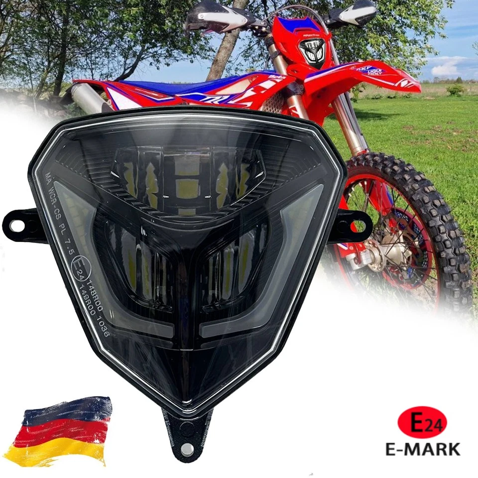 für Beta RR 2T 4T 125 200 250 300 350 390 430 480 RACING RX 300 LED Scheinwerfer - Bild 1 von 4