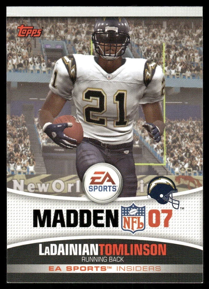 2006 Topps - Ea Sports Insiders LaDainian Tomlinson #3 - Image 1 of 2