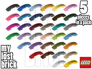 LEGO - Part 93273 - Slope Curved 4x1 Double (Pack of 5) + NEW + SELECT COLOUR - Picture 1 of 36