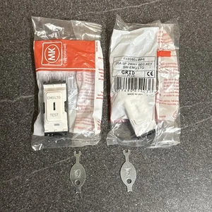 2x Mk K4898 elwhi Emergency Light Test Key Switch - Picture 1 of 4