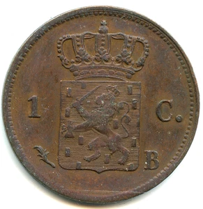 Pays Bas 1 cent Guillaume Ier 1823 B n°7895 - Imagen 1 de 2