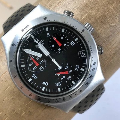 Reloj Swatch Irony Hombre YCS4024 Sport Chrono Wildly Cuarzo 39mm 7 1/4" Foto 1 de 4