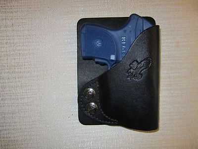 Ruger lcp,Keltec p3at,Taurus tcp,Kahr p380,with CTlaser,LEFT HAND wallet holster - Image 1 of 3