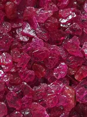 No Heat Flat Mozambique Ruby Rough Gemstone/20 pcs/4 to 7 Mm/A93 - Image 1 of 4