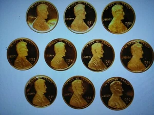 1956-2024-S- PROOF- COMPLETE MINT LINCOLN CENTS -CHOICE GEM-PROOF-SET - Picture 1 of 4