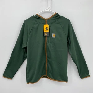 Carhartt Force Full Zip Pullover Hooded Long Sleeve Green Size M (14/16) Boys - Picture 1 of 9