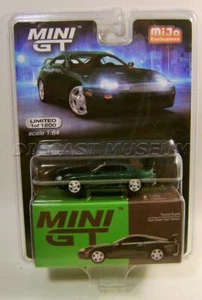 TOYOTA SUPRA DARK GREEN PEARL METALLIC MIJO TSM MODEL MINI GT DIECAST 2021 - Picture 1 of 4