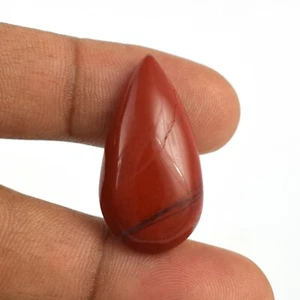 22.65 cts Natural Red Jasper Free From Pear Cabochon Gemstone For Jewelry VG436 - Picture 1 of 4