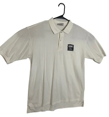 Vintage Crystal Springs Polo Shirt HBO En Espanol Embroidery Size L 0195 - Image 1 of 4
