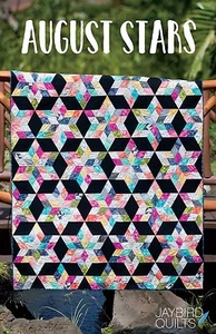 August Stars Quilt Pattern ~ Julie Herman Jaybird ~ uses Super Sidekick ruler - Picture 1 of 3