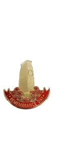 Poppies Pin Badge Lest We Forget Veteran Military Solider Troops Brooch..... - Picture 1 of 1
