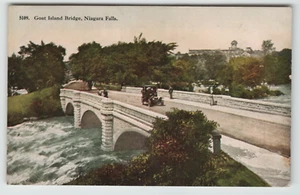 Postcard Vintage the Goat Island Bridge at Niagra Falls, NY. - Picture 1 of 2