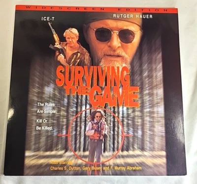 Surviving The Game, Widescreen LaserDisc (LN Like New) Ice-T, Rutger Hauer, 1994 - Image 1 of 4