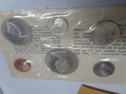 1965 Canadian proof like set 6 coins Cover
