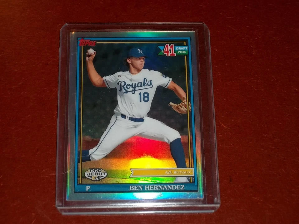 2021 Topps Pro Debut Chrome Refractors 38/99 Ben Hernandez - Image 1 of 1