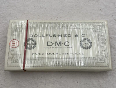 DMC Embroidery Floss #334 Light Blue Box Of 24 New Old Stock D-M-C France - Image 1 of 4