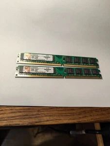 2GB 2x1GB PC2 5300 DDR2-667 KVR667D2N5K2/2G KINGSTON SAMSUNG Ram Kit Low Profile - Afbeelding 1 van 3