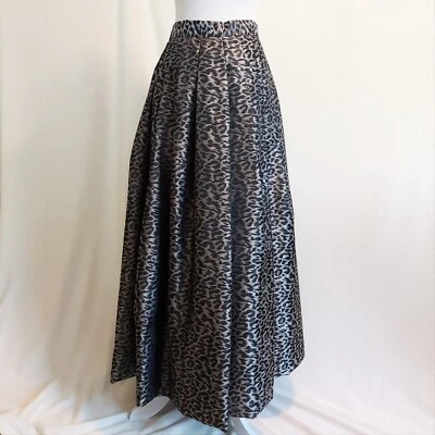 Vintage OLEG CASSINI BLACKTIE Animal Print Ballgown Skirt (Waist 27") - Image 1 of 4