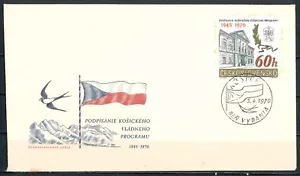 CZECHOSLOVAKIA 1970 FDC - The 25th Anniversary of Kosice Reforms - UNPOSTED - Picture 1 of 2