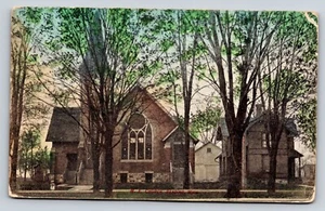 M.E. Postal de Church Reading Michigan 1908 - Imagen 1 de 2