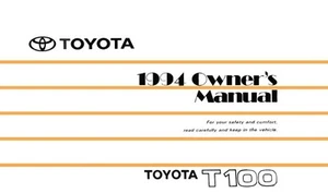 Toyota T100 1994 guía manual del usuario del dueño - Imagen 1 de 1