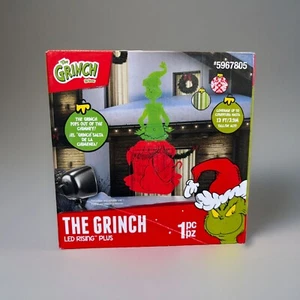 Grinch Lightshow Multi-function Red/Green Pops out of Chimney LED Rising Plus - Picture 1 of 6