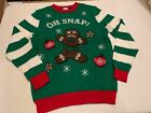 "OH SNAP" Gingerbread Christmas UGLY SWEATER Youth XX Large