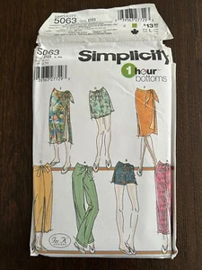 Simplicity 5063 1 Hora Faldas Pantalones Cortos Costura Patrón Talla BB, L-XL - Imagen 1 de 2
