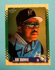 1995 Score, Florida Marlins - JERRY BROWNE - autographed 