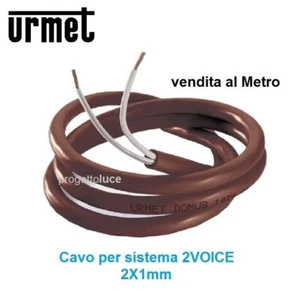 CAVO CITOFONICO BUS PER IMPIANTI VIDEOCIT. 2VOICE 2X1mm URMET 1083/92 al metro - Foto 1 di 1