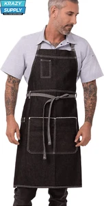 Chef Works Bronx Bib Apron with Scoop Neck - Picture 1 of 6