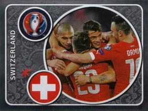 Panini Sticker Fußball EM Euro 2016 Nr. 15 SUI Switzerland Team Glitzer Bild NEU - Picture 1 of 1