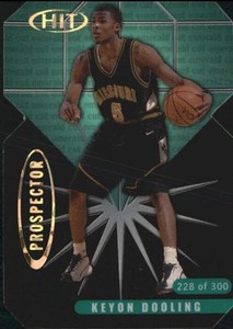 2000 SAGE HIT Prospector Emerald Cut #P5 Keyon Dooling /300