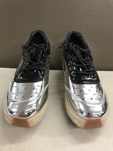 Sneaker Women Shoe Via Pinky Stella Platform Sneaker Silver - Picture 1 of 6