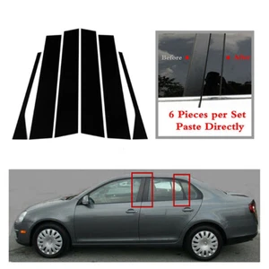 6pcs For VW Jetta MK5 Sedan 2006-2010 Pillar Posts Door Window Trim Cover Decal - Picture 1 of 11