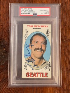 1969-70 1969 Topps TOM MESCHERY Auto Autograph Signed card PSA/DNA