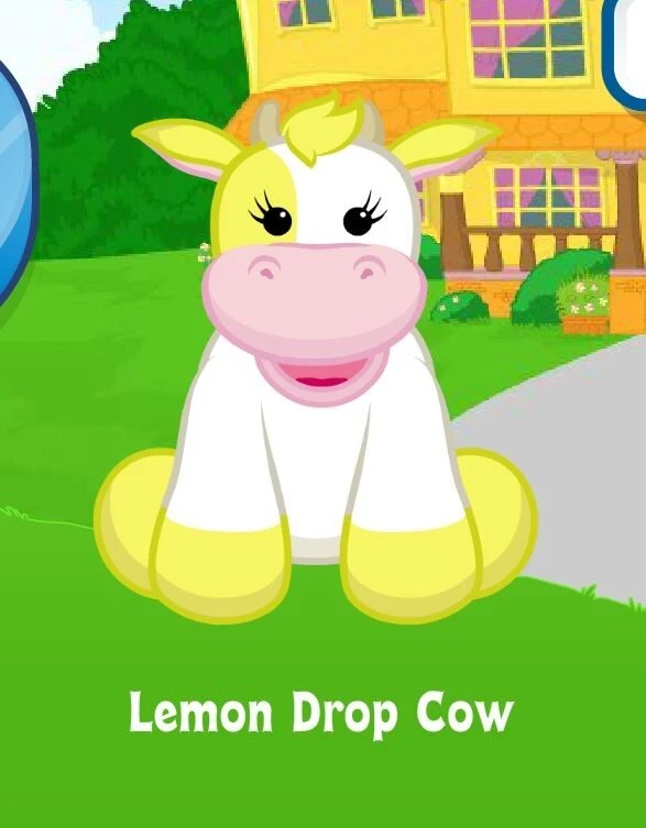 Webkinz Classic Lemon Drop Cow Virtual Adoption Code Only Messaged - Image 1 of 1
